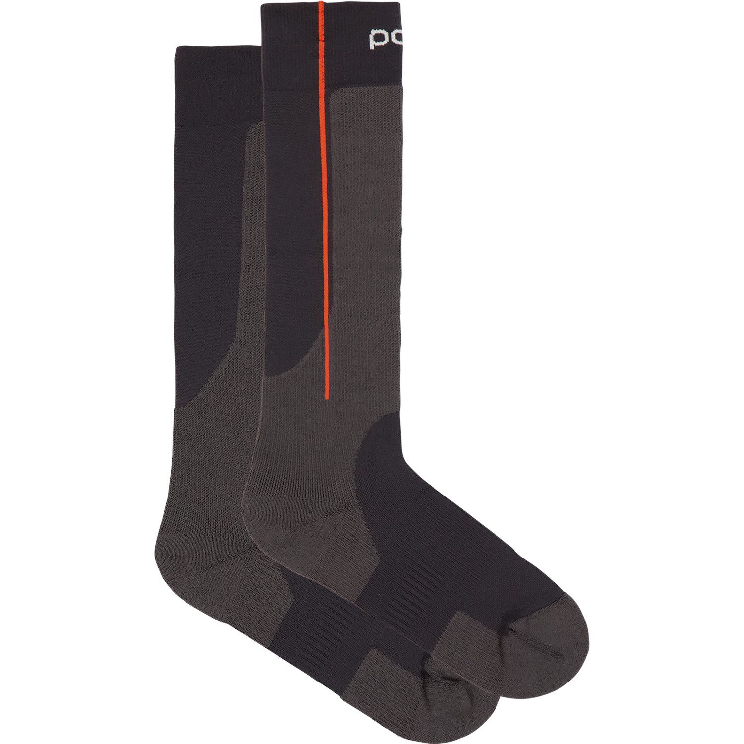 POC Race, calcetines de esquí, gris oscuro