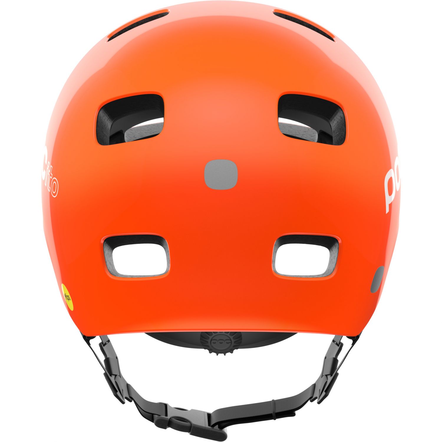 POCito Crane MIPS, capacete de bicicleta, júnior, laranja fluorescente