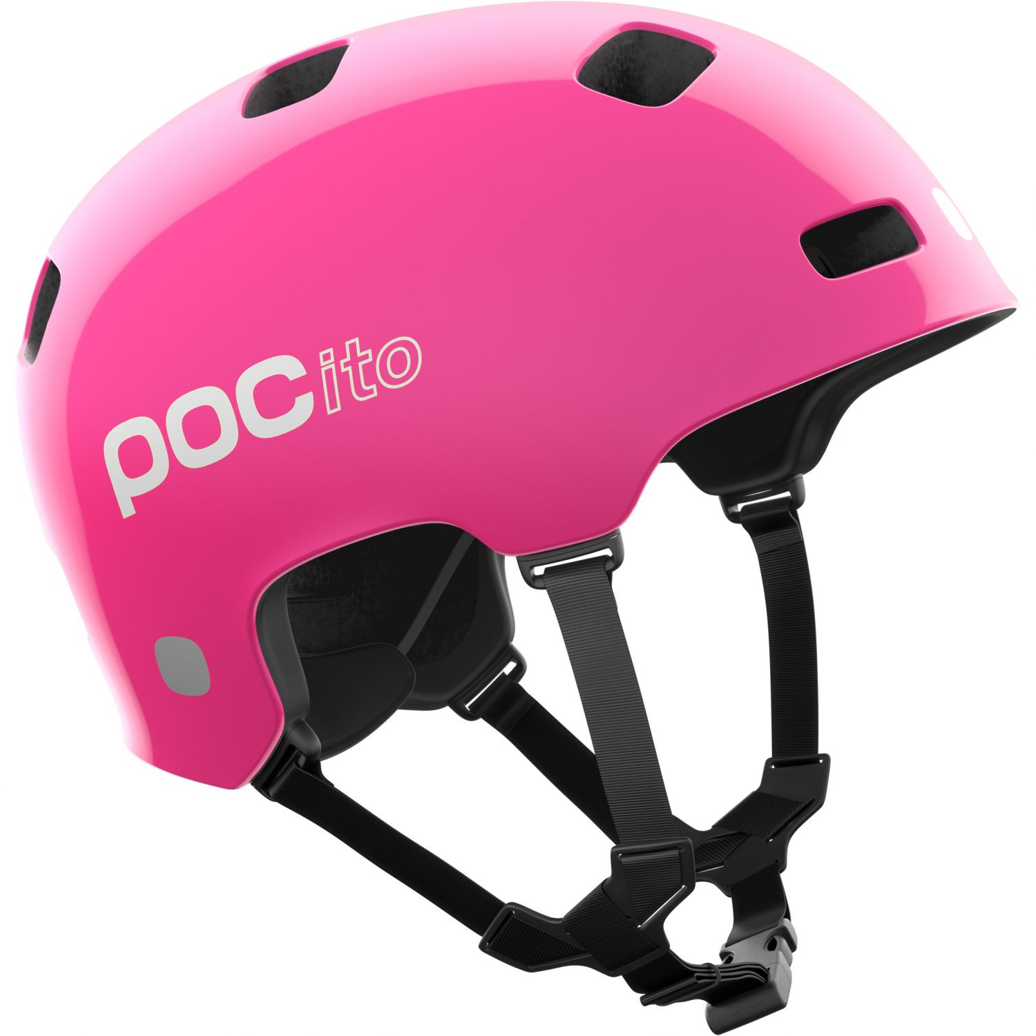 POCito Crane MIPS, capacete de bicicleta, júnior, rosa fluorescente
