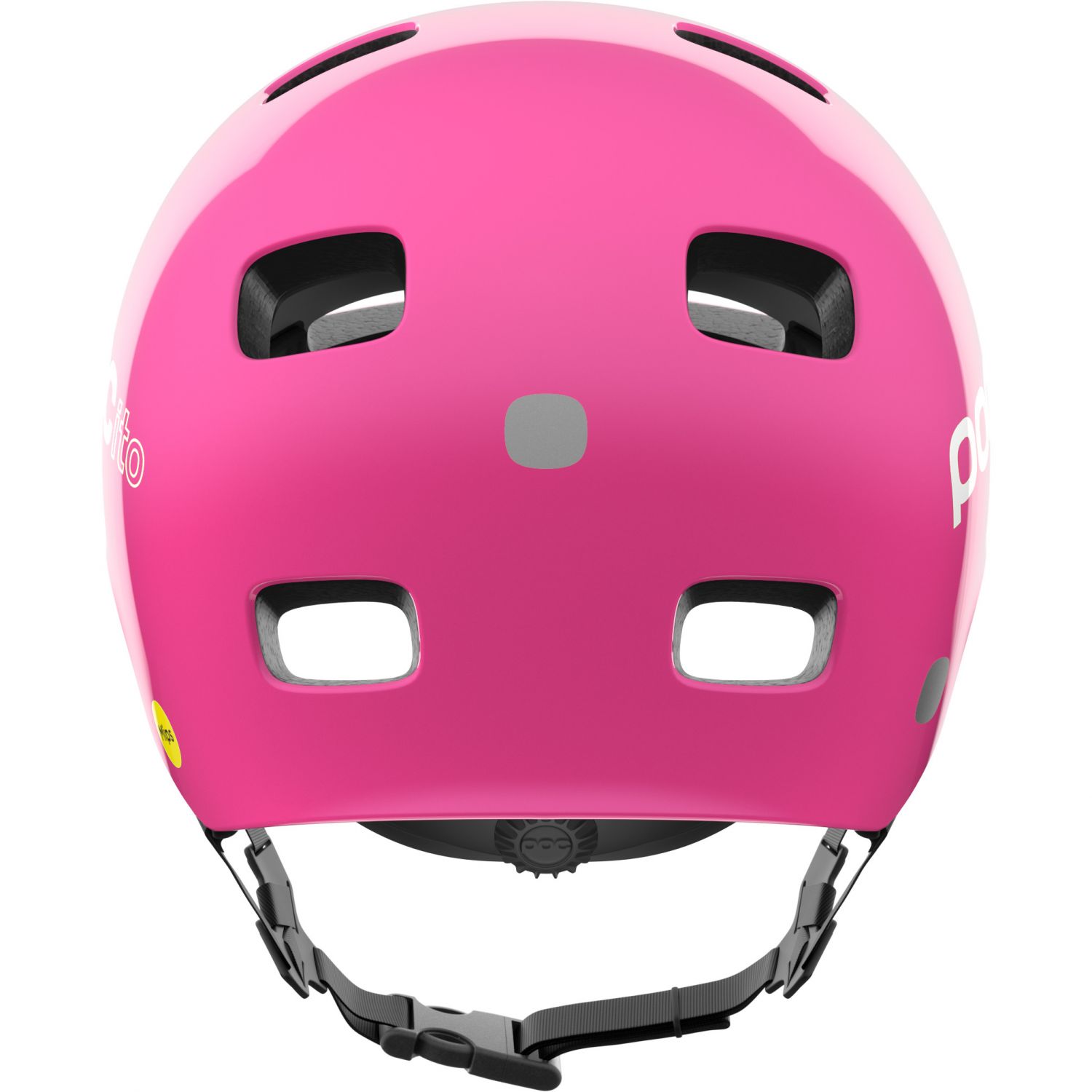 POCito Crane MIPS, capacete de bicicleta, júnior, rosa fluorescente