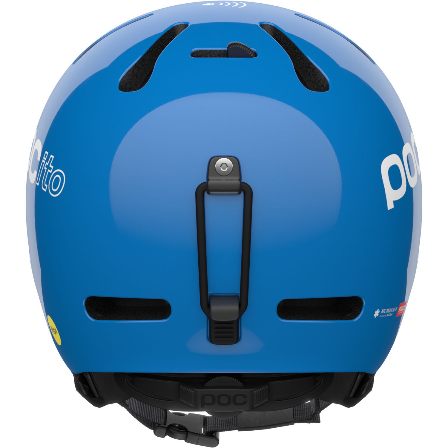 POCito Fornix MIPS, capacete de esqui, júnior, fluorescent blue