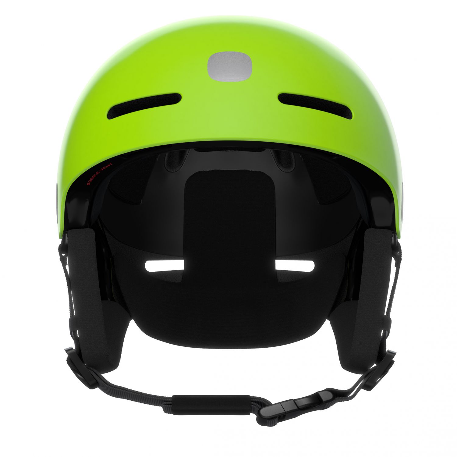 POCito Fornix MIPS, kask narciarski, juniorski, fluorescencyjny żółty/zielony