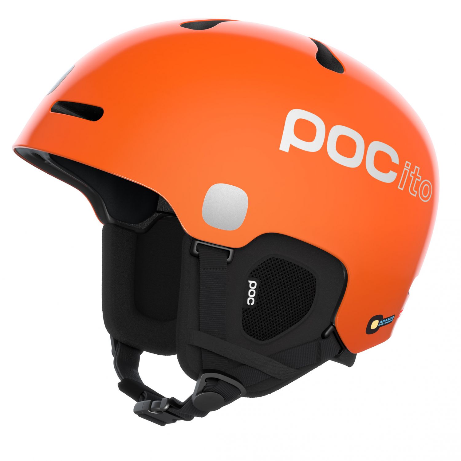 POCito Fornix MIPS, kask narciarski, juniorski, fluorescencyjny pomarańczowy