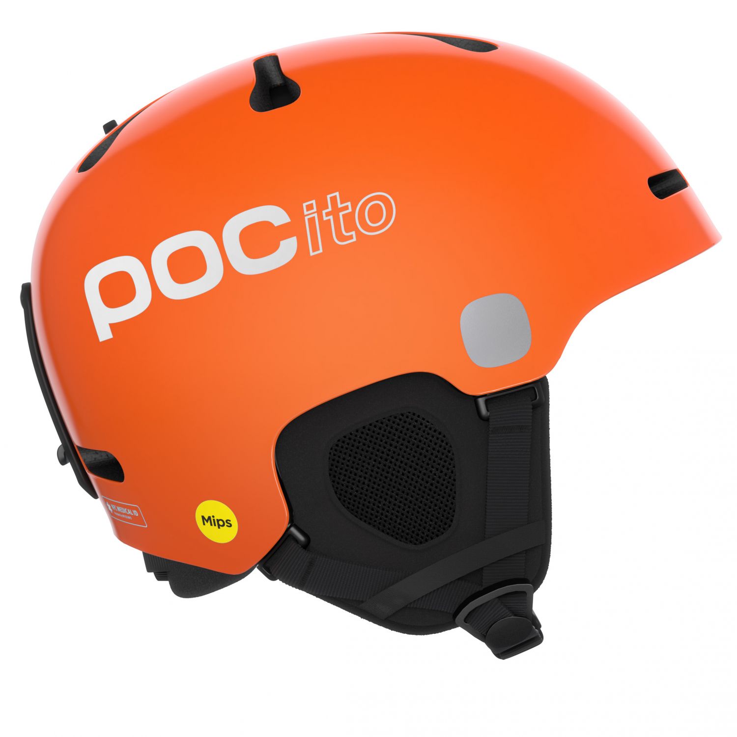 POCito Fornix MIPS, kask narciarski, juniorski, fluorescencyjny pomarańczowy