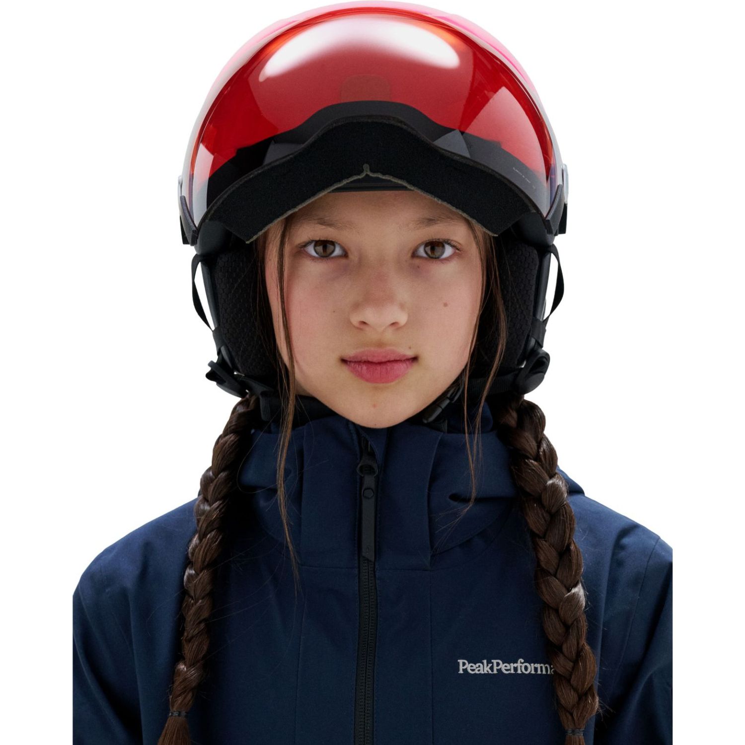 POCito Obex Mips Visor, skihelm met vizier, junior, fluorroze