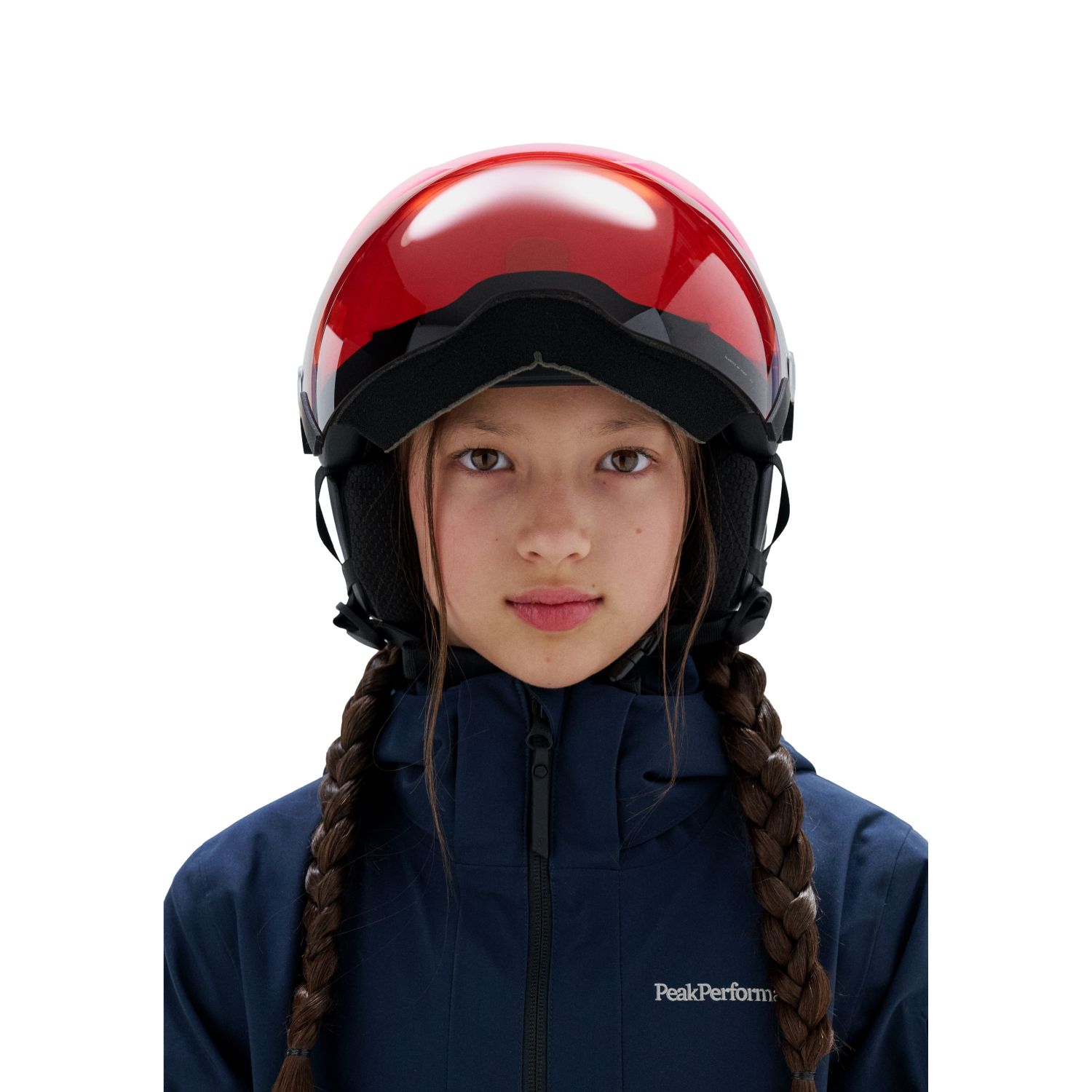 POCito Obex Mips Visor, Skihjelm Med Visir, Junior, Fluorescent Pink