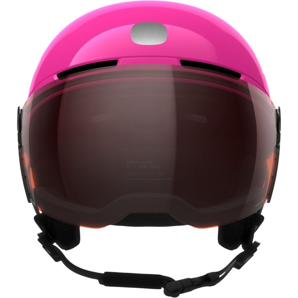 POCito Obex Mips Visor, Skihjelm Med Visir, Junior, Fluorescent Pink