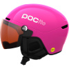 POCito Obex Mips Visor, skihjelm med visir, junior, fluorescent pink