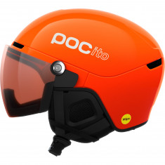 POCito Obex Visor, lyžiarska prilba s kuklou, junior, florescent orange