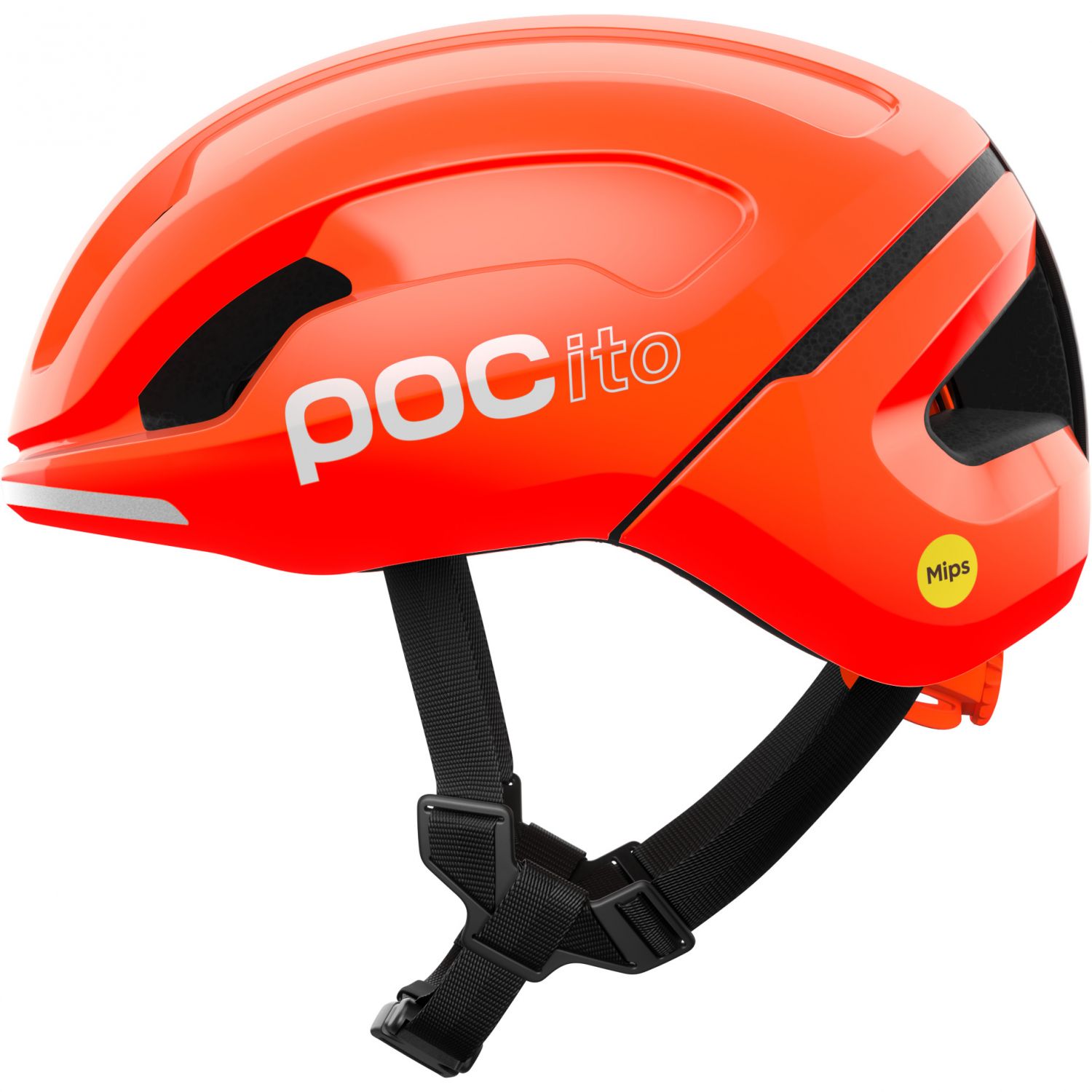 POCito Omne MIPS cyklistická prilba, junior, fluorescenčná oranžová