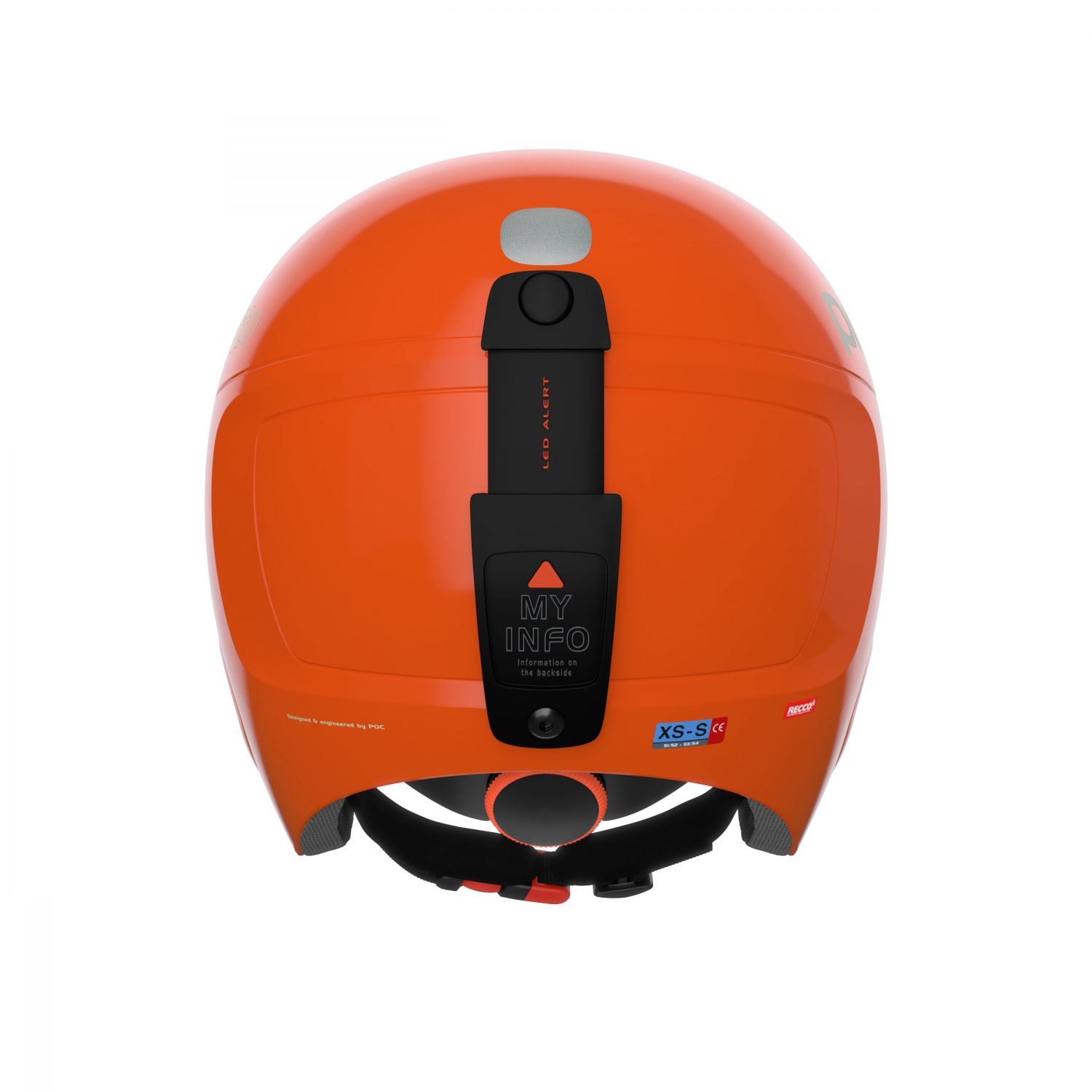 POCito Skull, capacete de esqui, crianças, orange