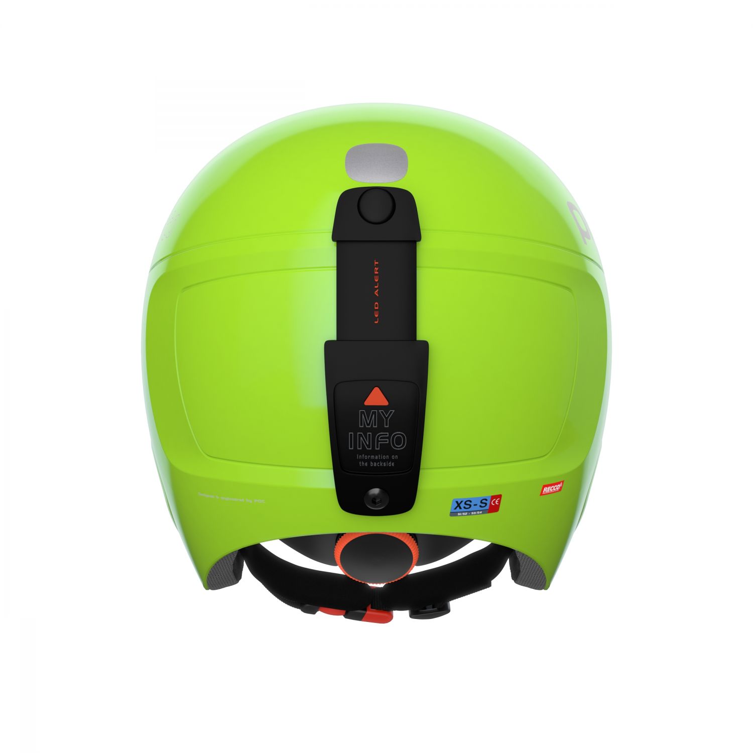 POCito Skull, sí sisak, junior, fluoreszkáló sárga/zöld