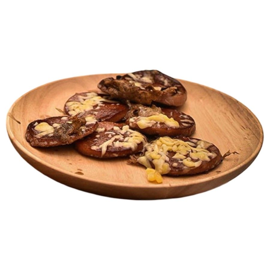 Prato de madeira para jantar Oyo, 26CM, prato
