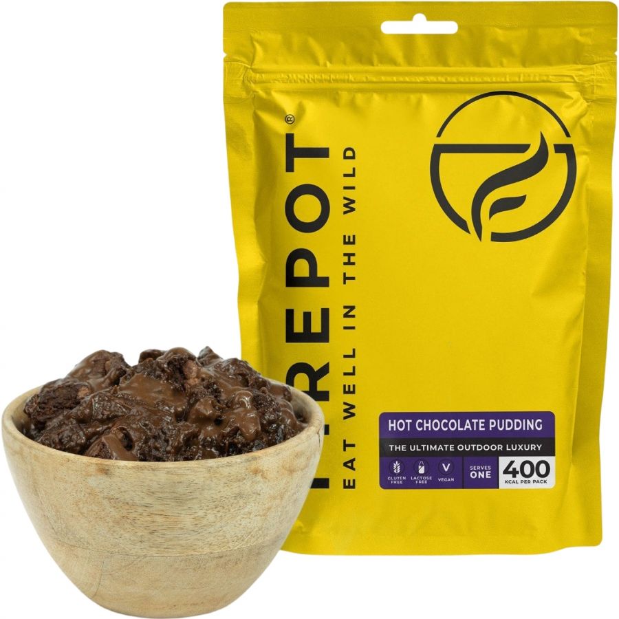Pudim de chocolate quente Firepot, alimento liofilizado, Reg