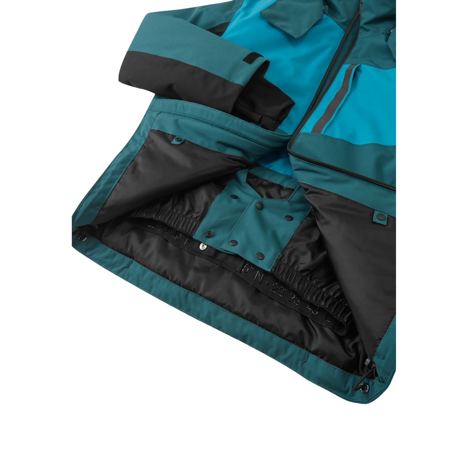 Reima Jatuni, giacca da sci, bambini, dark teal