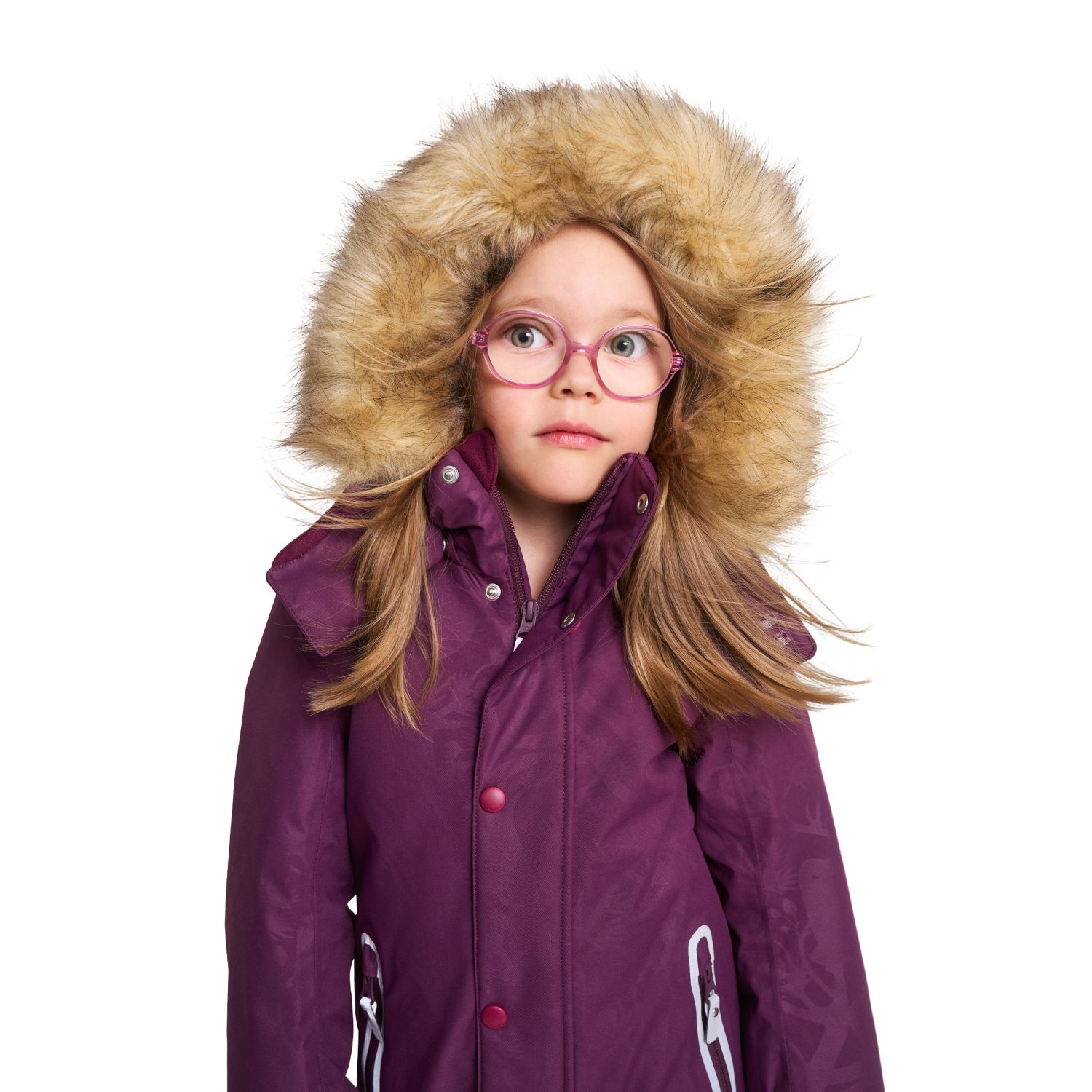Reima Kipina, snowsuit, kids, deep purple