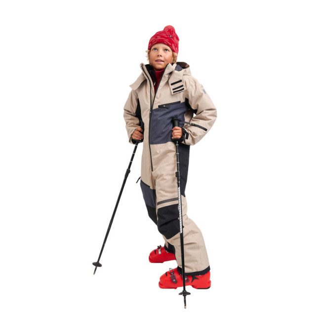 Reima Skaulo, tuta da neve, bambini, earthy beige