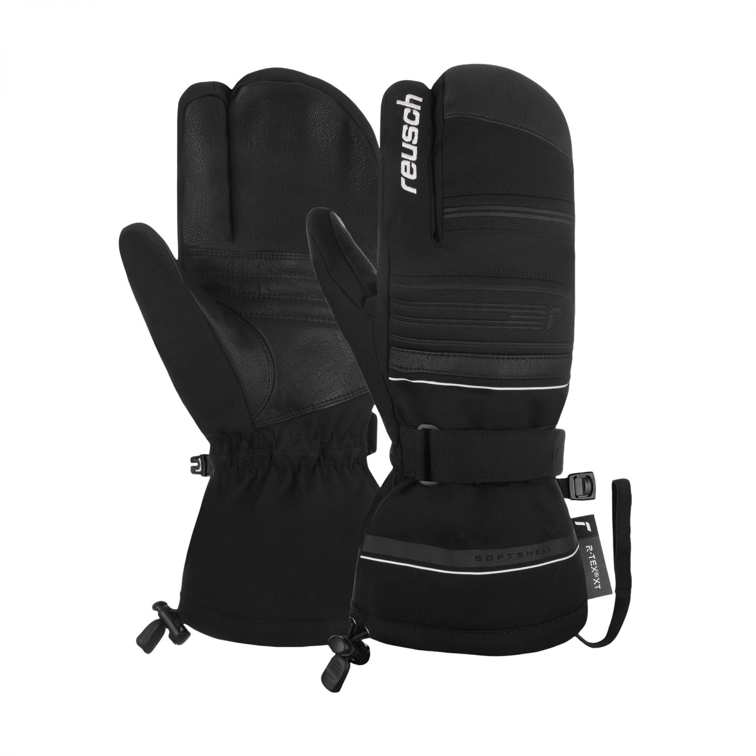 Reusch Conan R-TEX® XT, 3-prstové lyžiarske rukavice, pánske, čierne