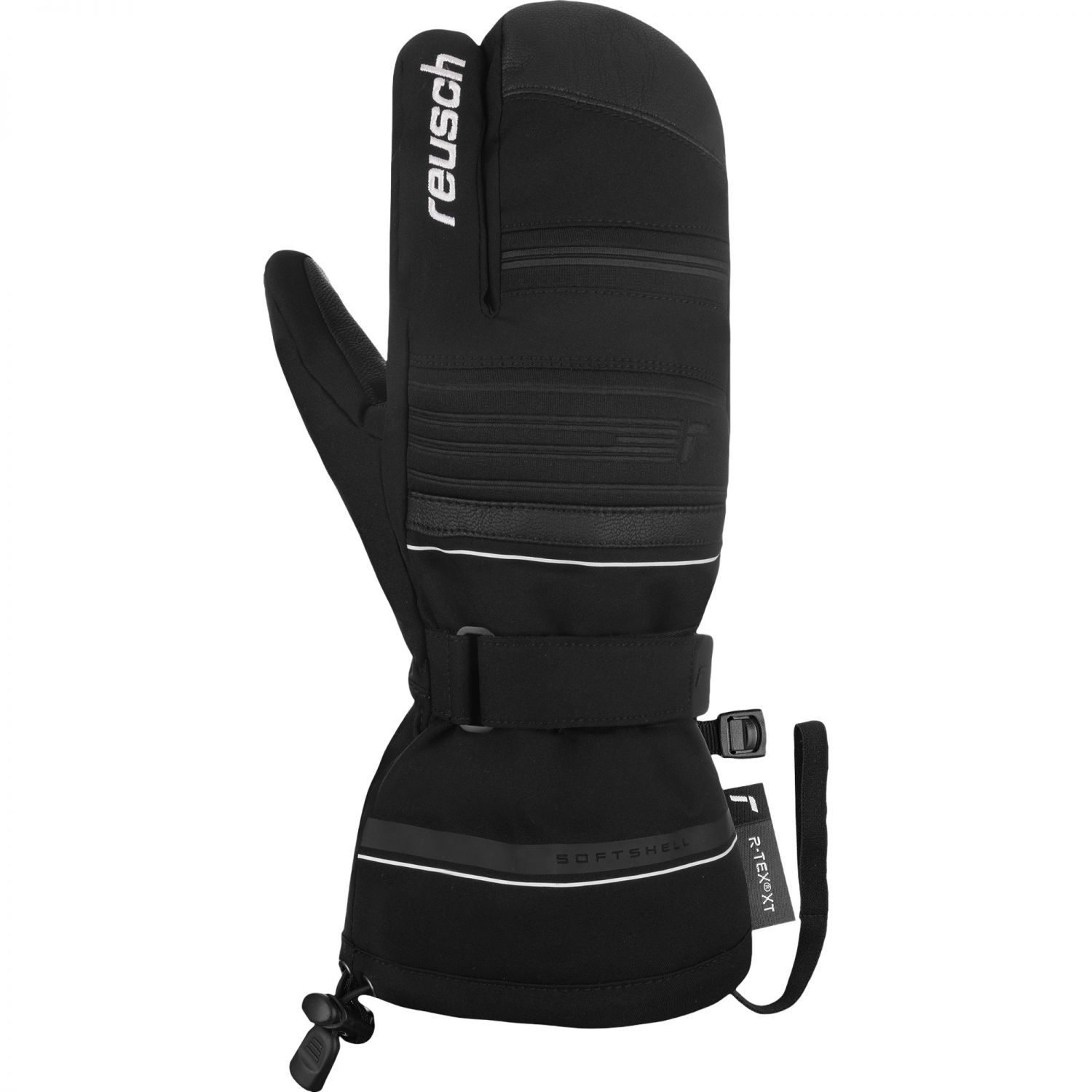 Reusch Conan R-TEX® XT, luvas de esqui de 3 dedos, masculino, preto