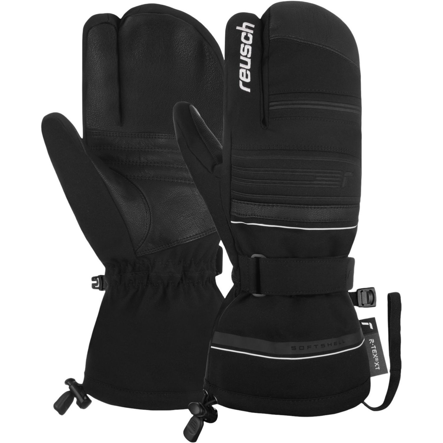 Reusch Conan R-TEX® XT, 3-Finger Skihandschuhe, Herren, schwarz