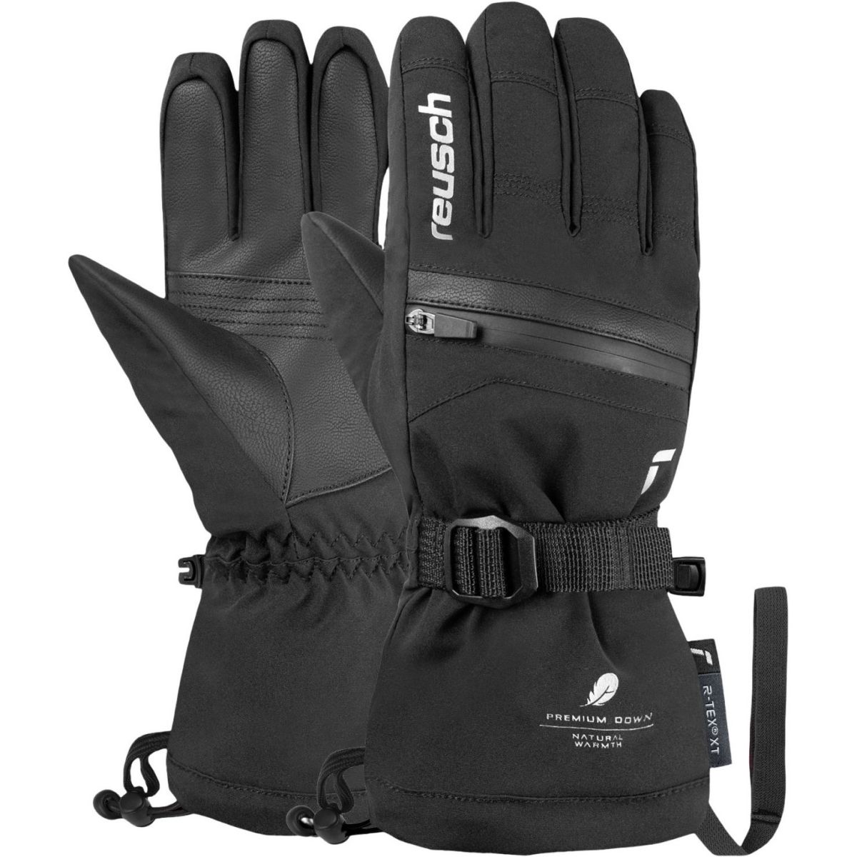 Reusch Lan R-Tex® XT, luvas de esqui, júnior, preto