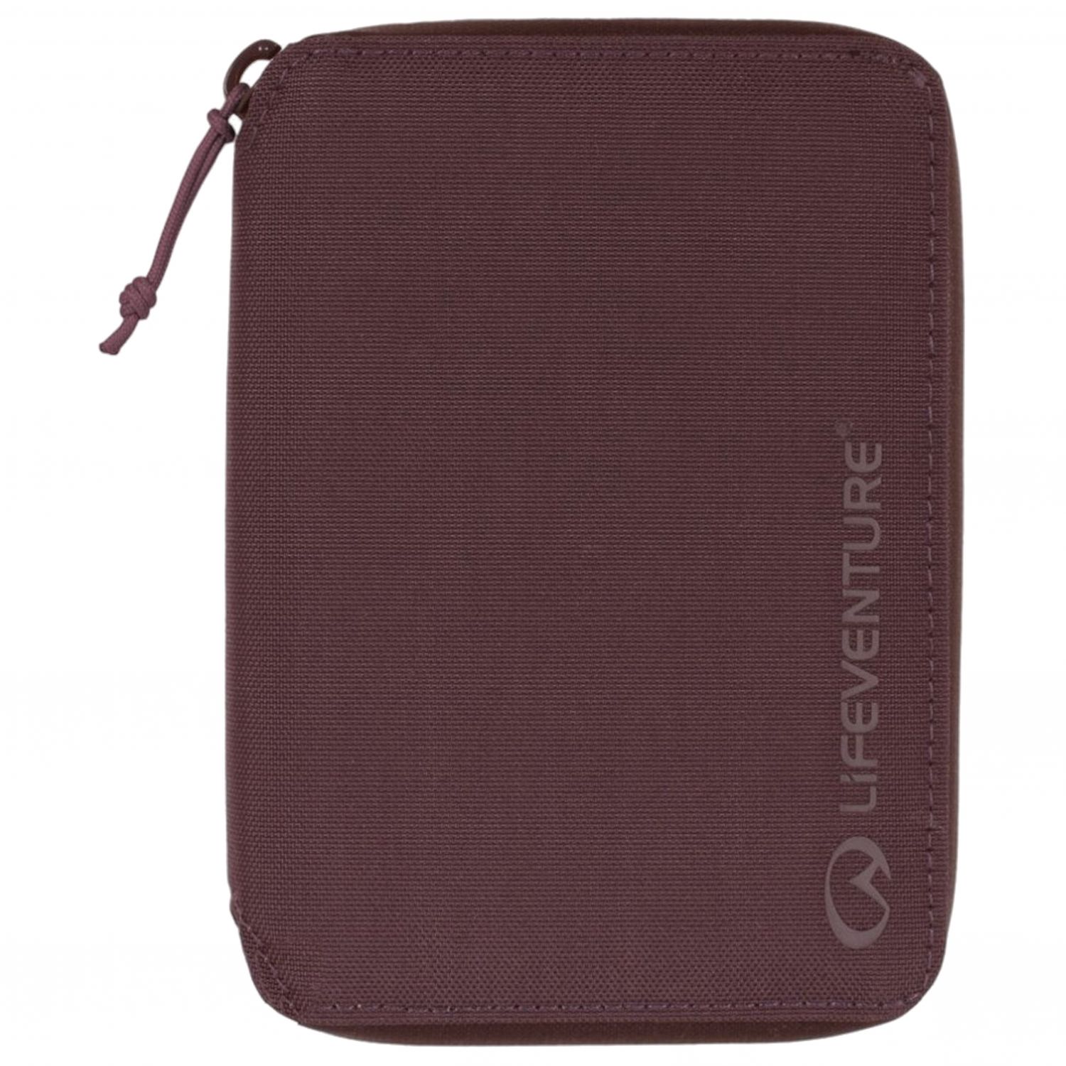 RFID Mini Travel Wallet, Återvunnen, plommonröd