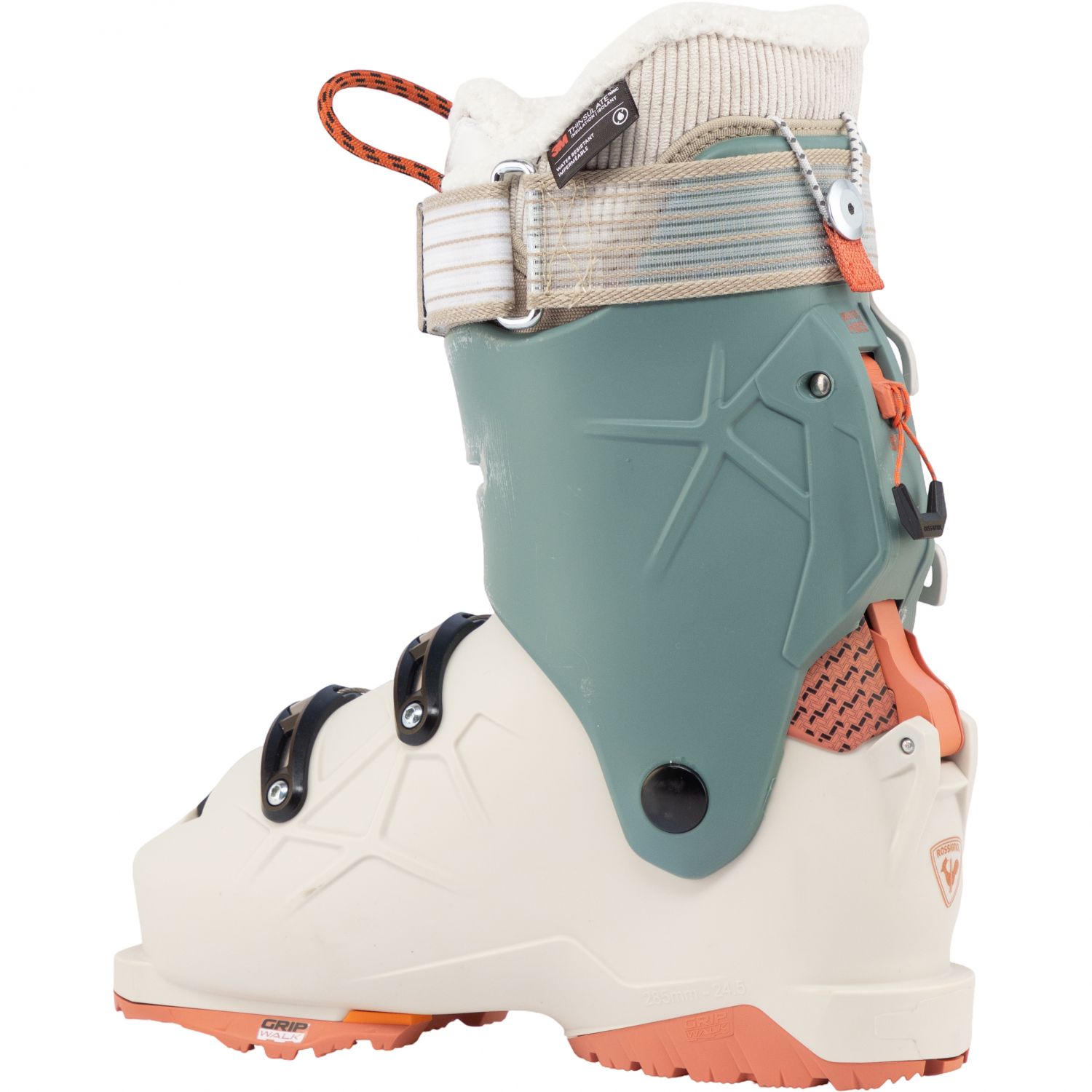 Rossignol Alltrack 80 BOA GW, botas de esqui, mulher, bege/turquesa