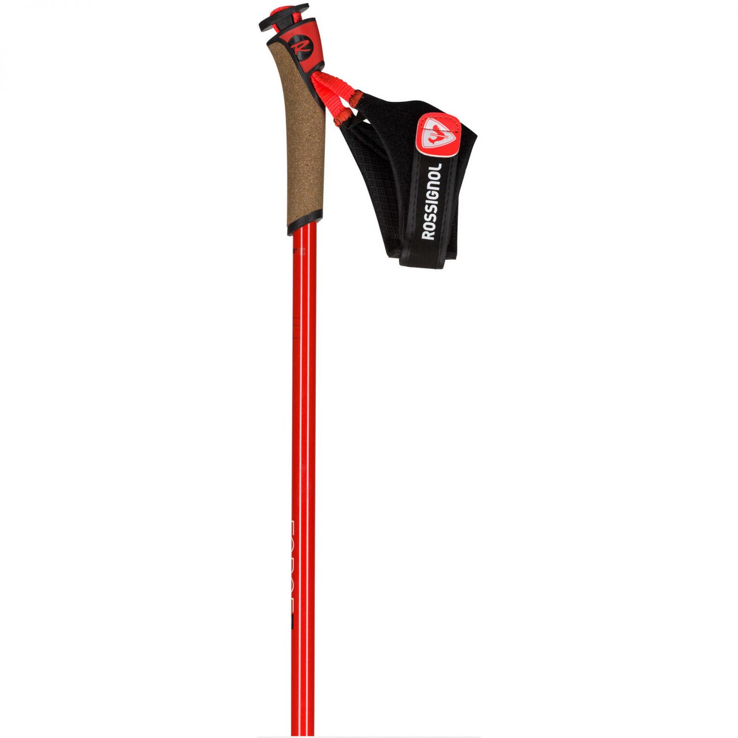 Rossignol Force 7, bastões de esqui de fundo, vermelho