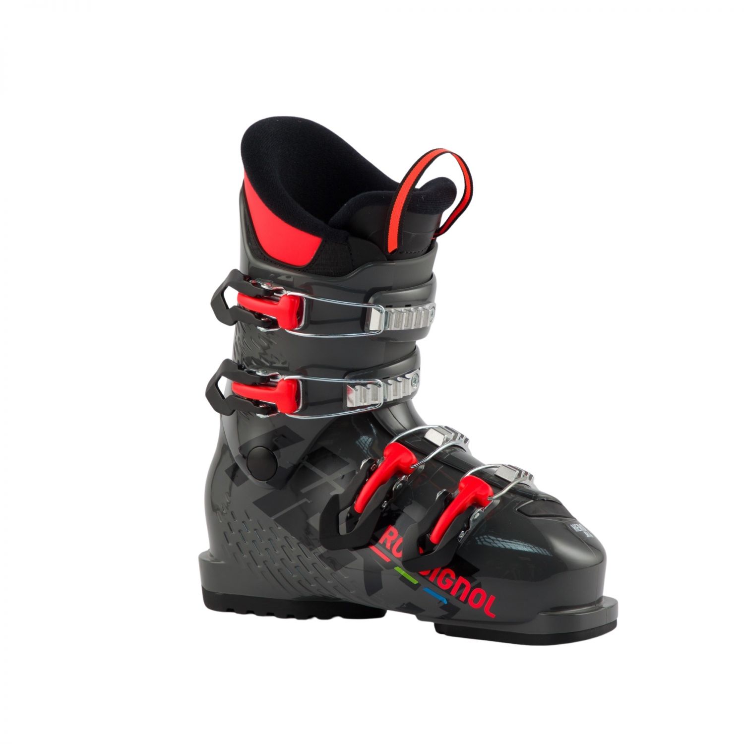 Rossignol Hero J4, botas de esquí, junior, gris/rojo