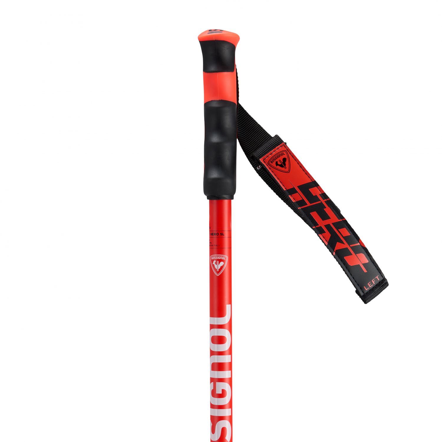 Rossignol Hero SL, bastões de esqui, prata/vermelho