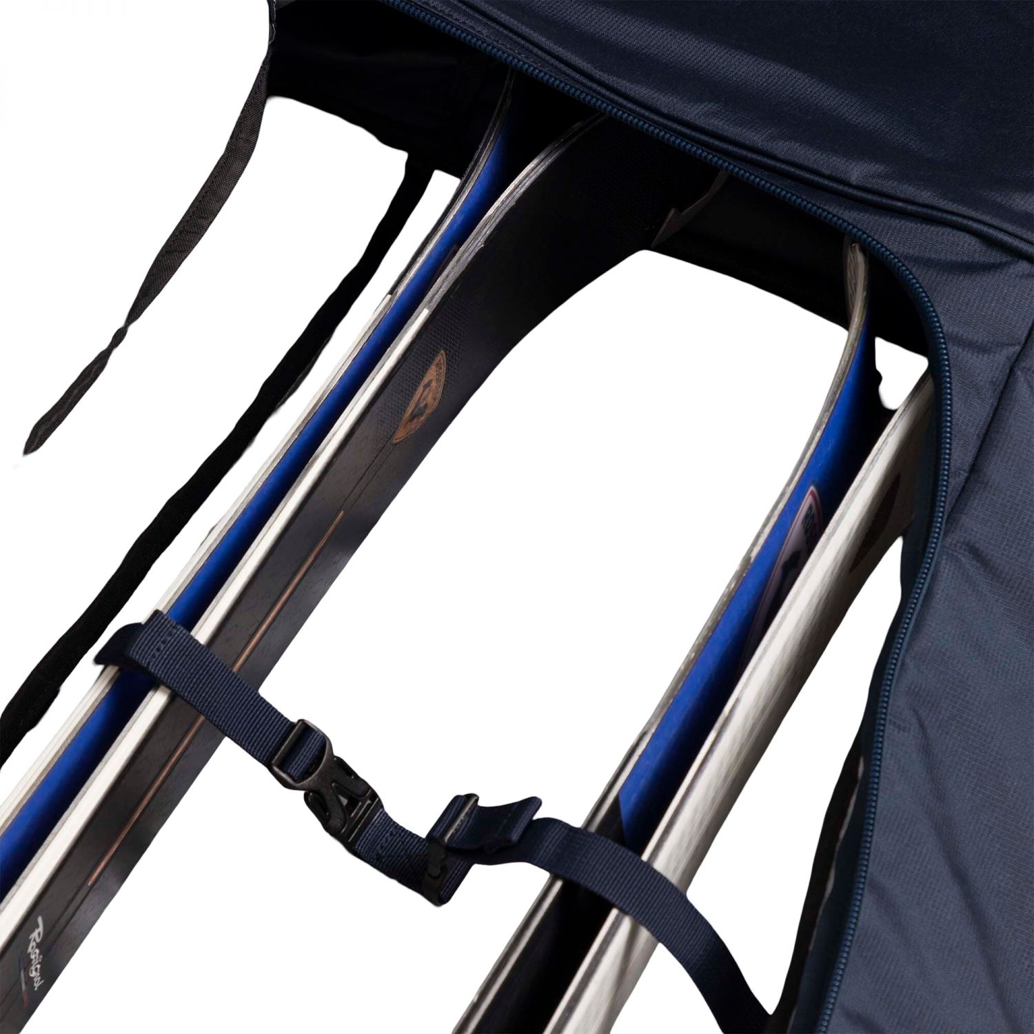 Rossignol Strato Extendable 2P Padded Wheely, funda para esquís, azul marino