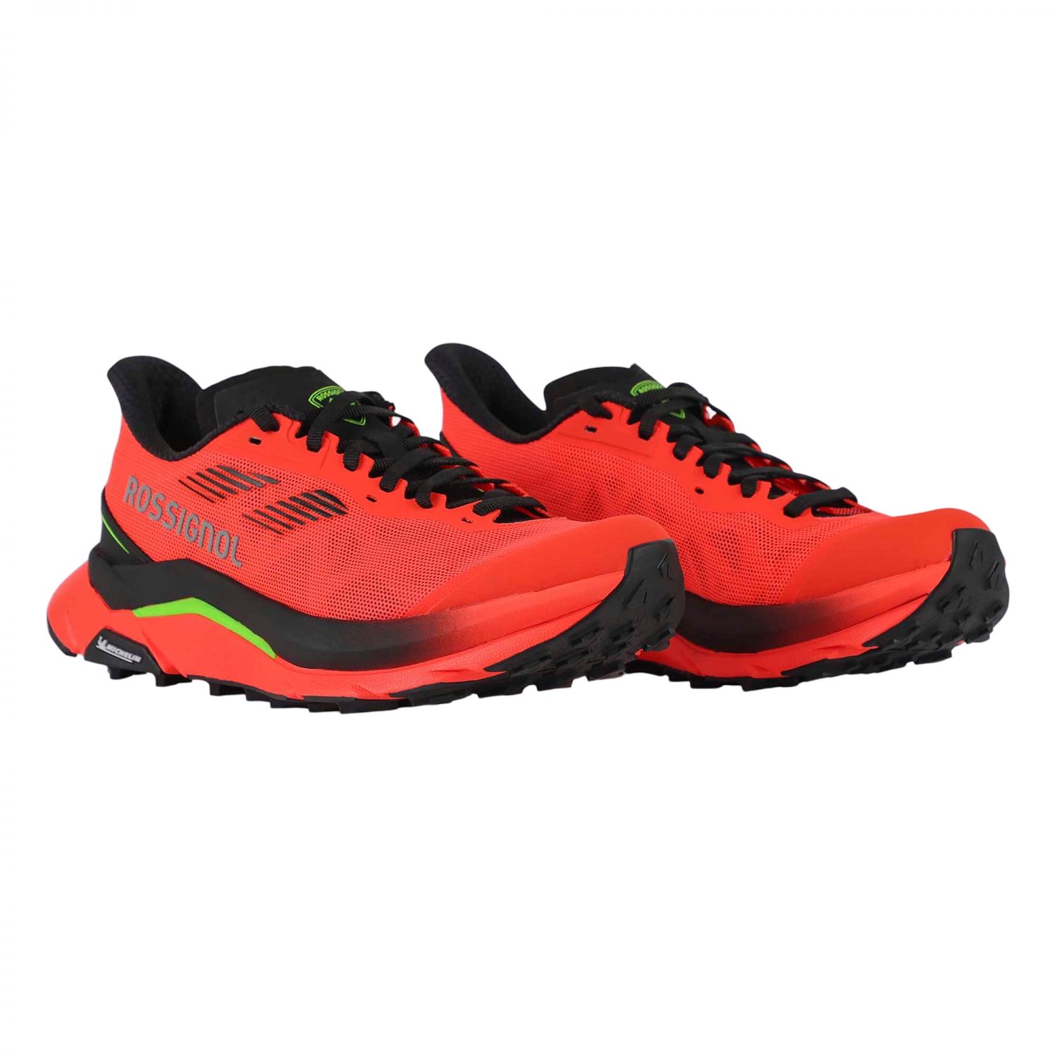 Rossignol Vezor, trail running shoes, men, neon red