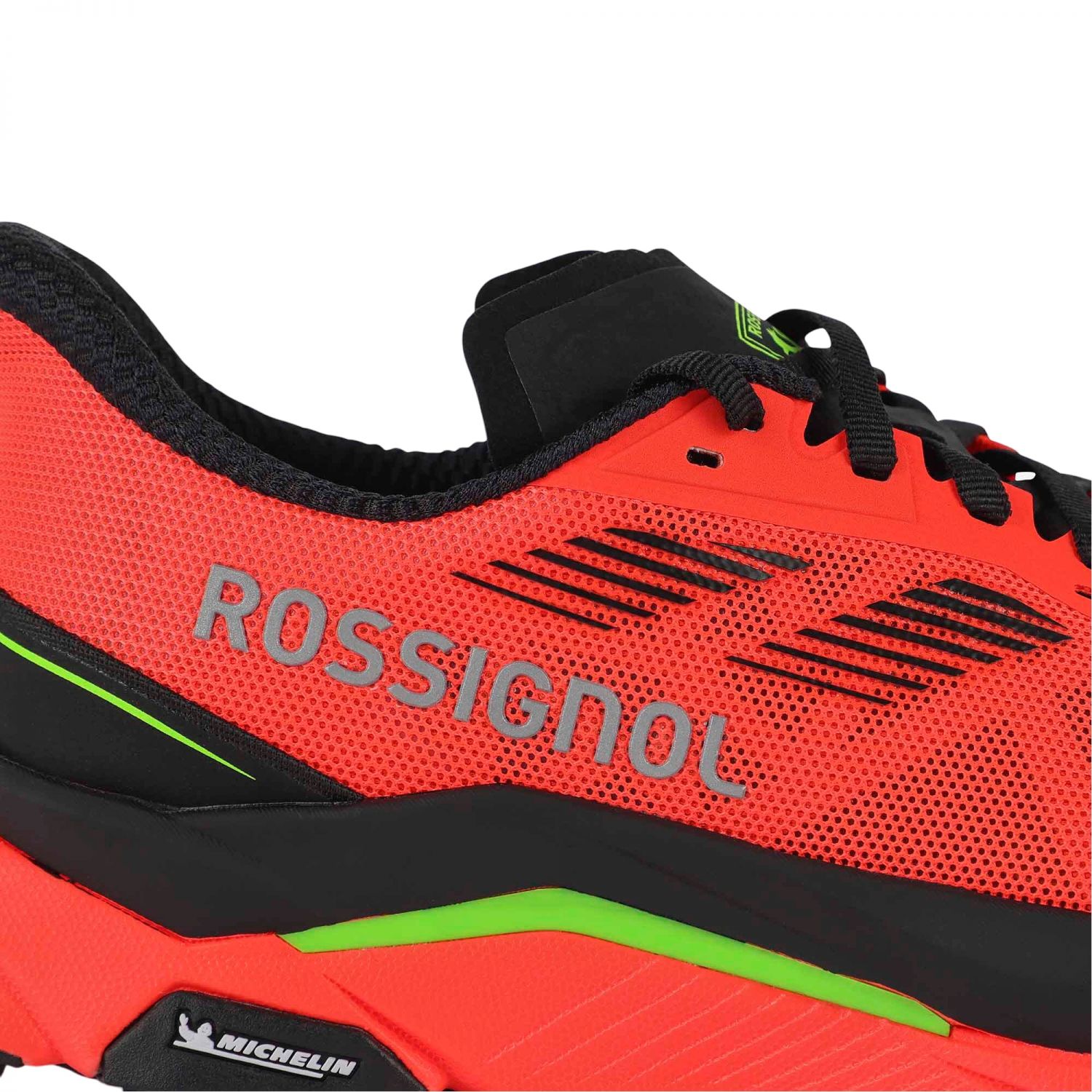 Rossignol Vezor, trail running shoes, men, neon red