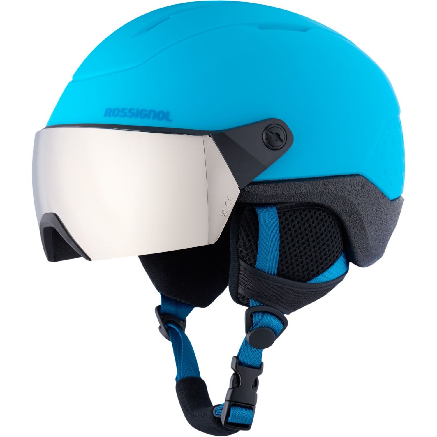 Rossignol Whoopee Visor, capacete de esqui com viseira, azul