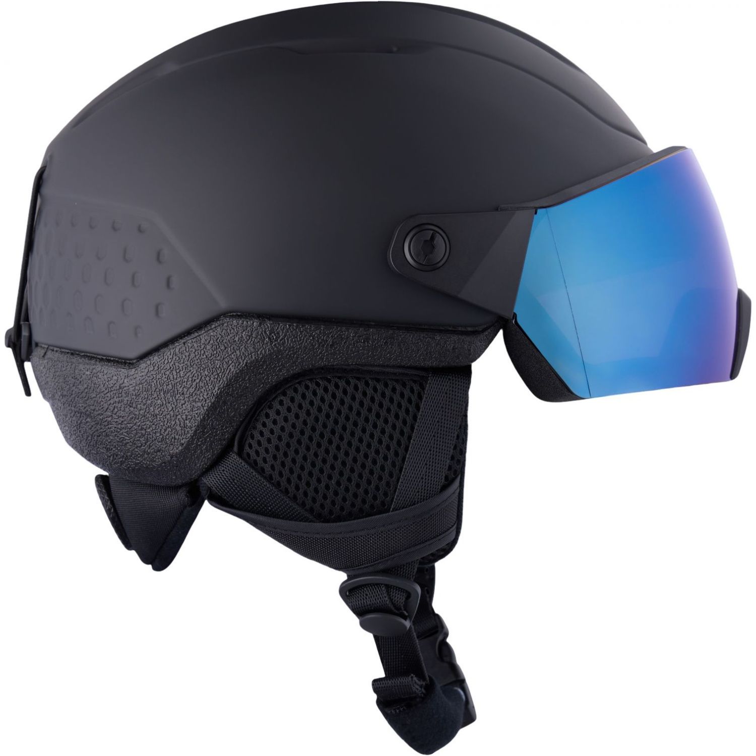 Rossignol Whoopee Visor, capacete de esqui com viseira, preto