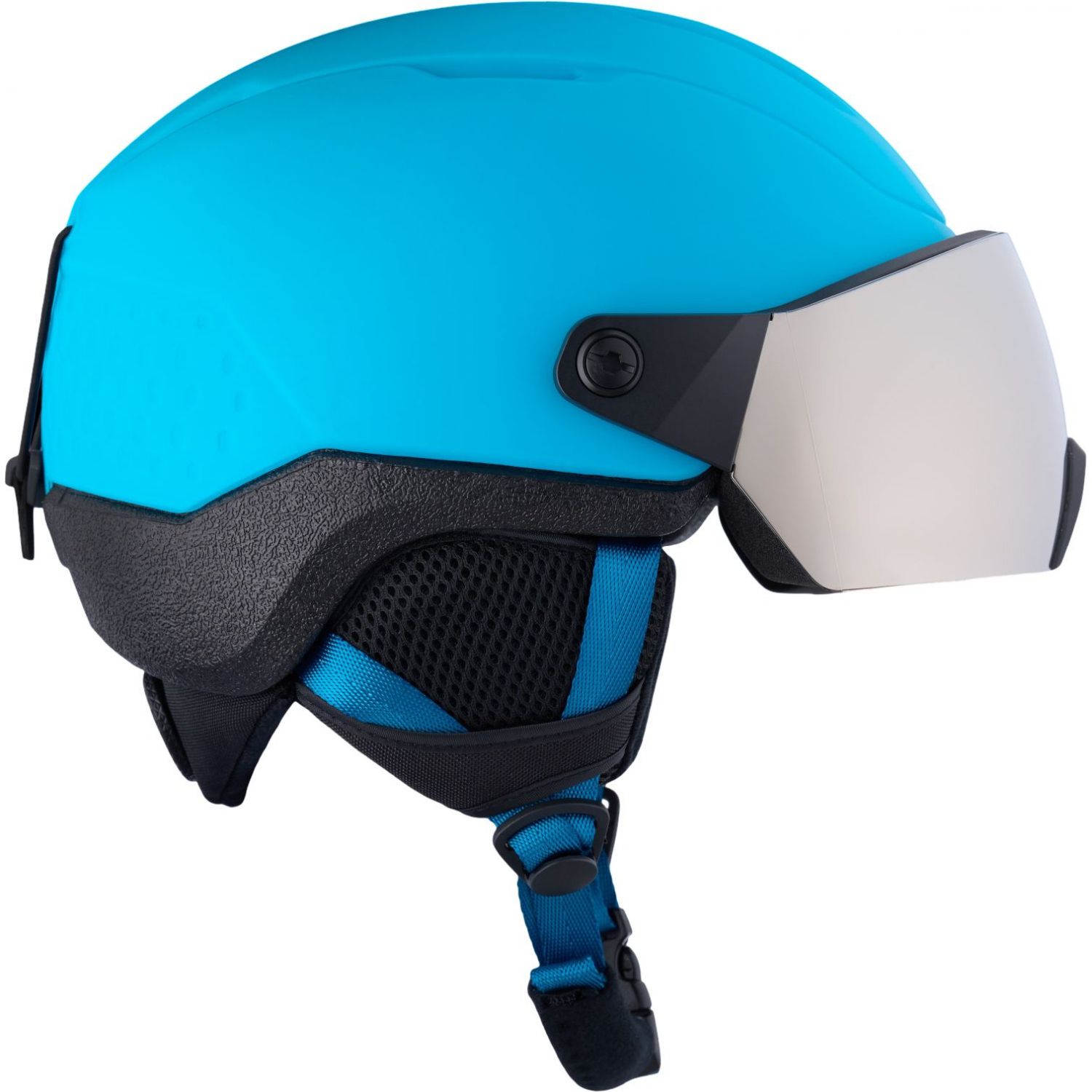 Rossignol Whoopee Visor, cască de ski cu vizieră, albastră