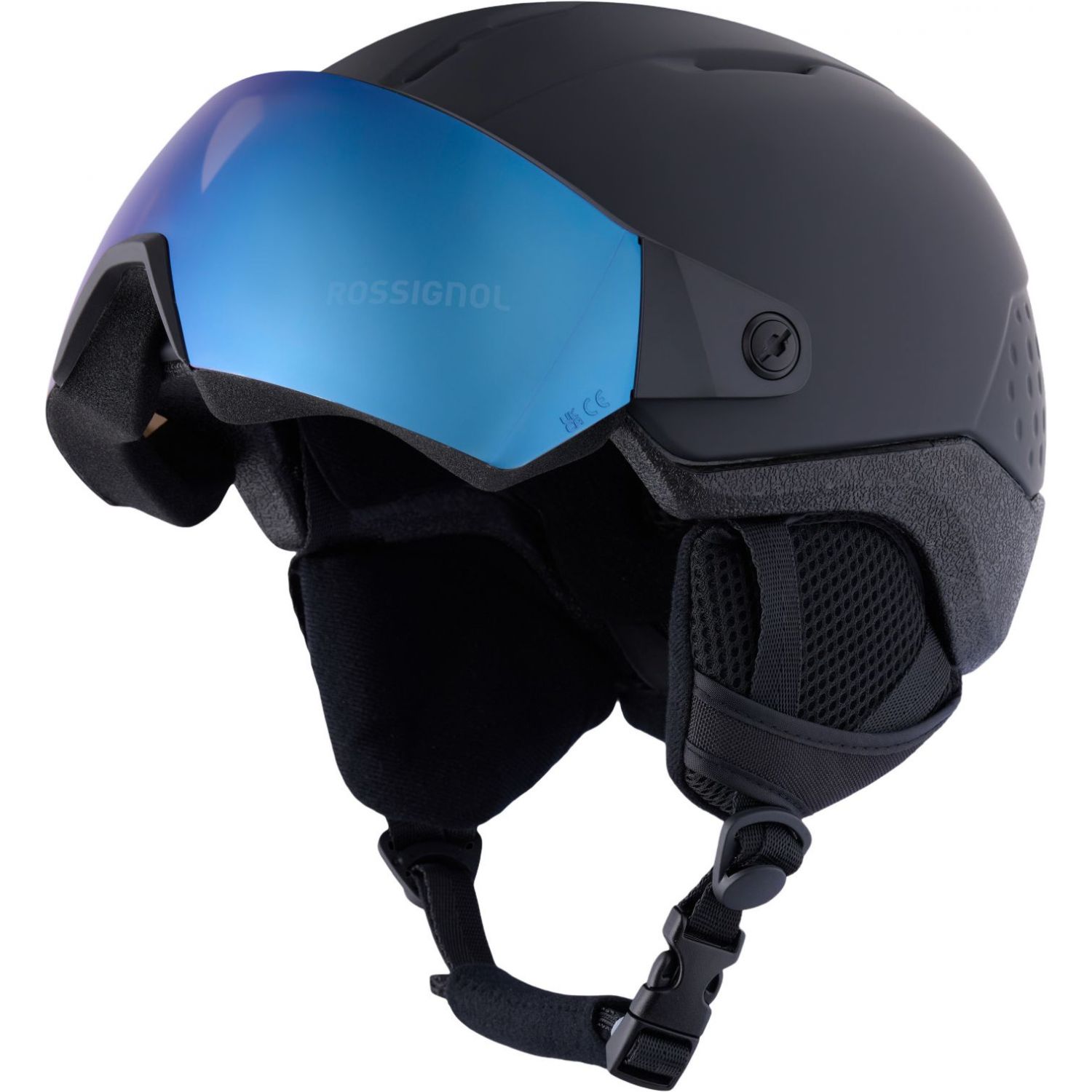 Rossignol Whoopee Visor, casco da sci con visiera, nero