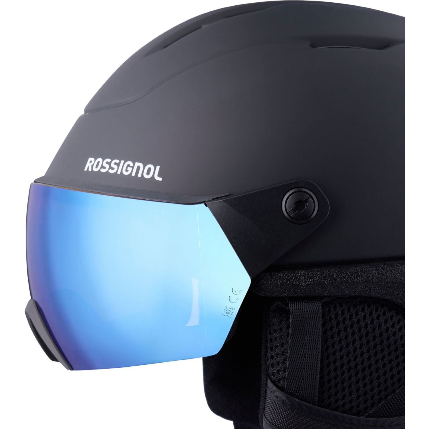Rossignol Whoopee Visor, lyžařská helma s hledím, černá