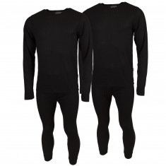 Roupa interior de esqui Accezzi, homem, preto, 2 conjuntos