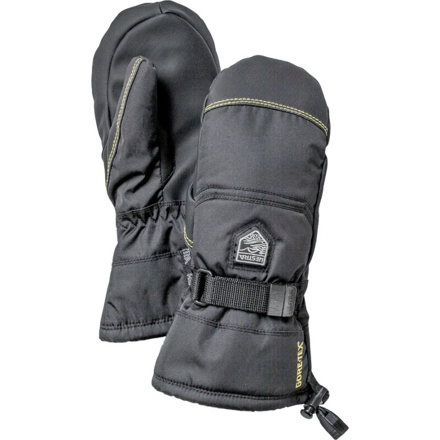 Rukavice Hestra Gore-Tex Gauntlet, junior, čierne
