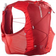 Salomon Active Skin 4, bežecká vesta, červená