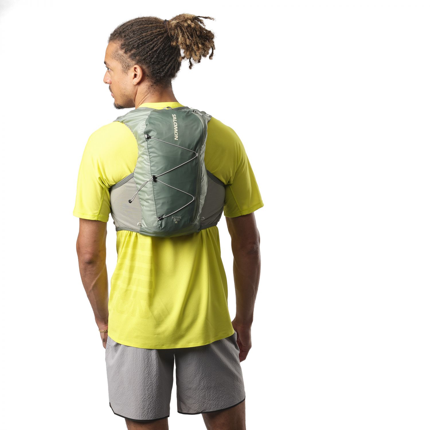 Salomon Active Skin 8 Set, bežecký batoh, sivá