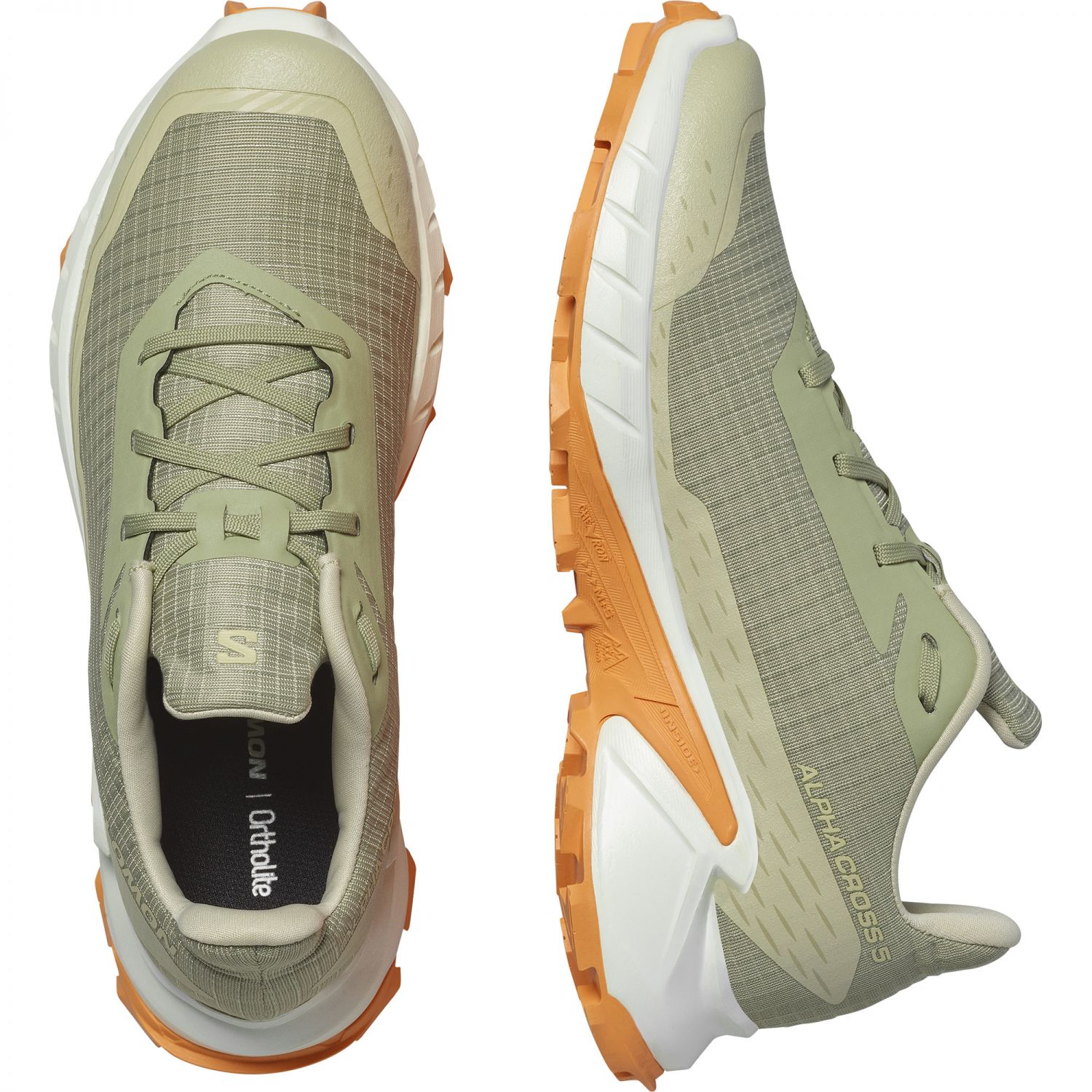 Salomon Alphacross 5, trail shoes, women, tea/icicle/papaya