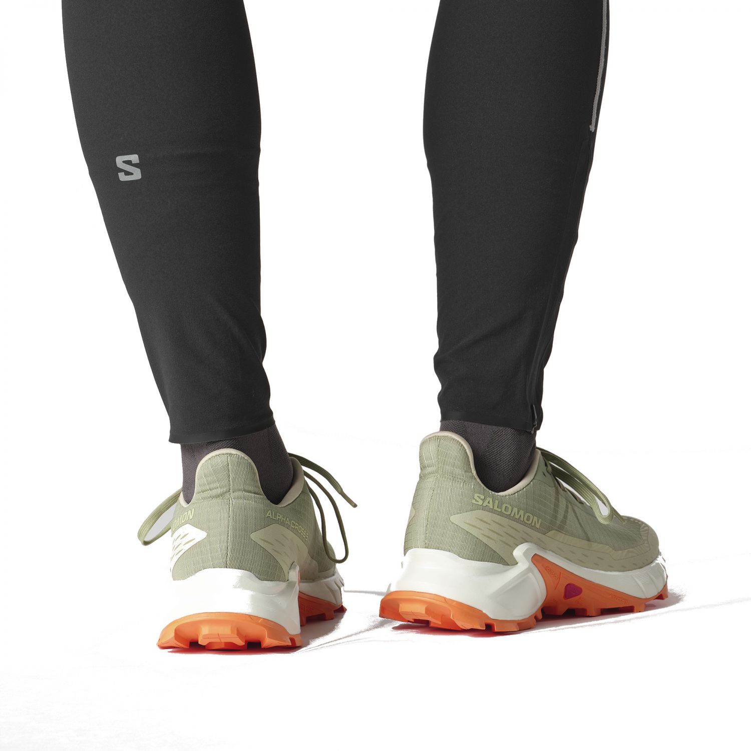Salomon Alphacross 5, trail shoes, women, tea/icicle/papaya