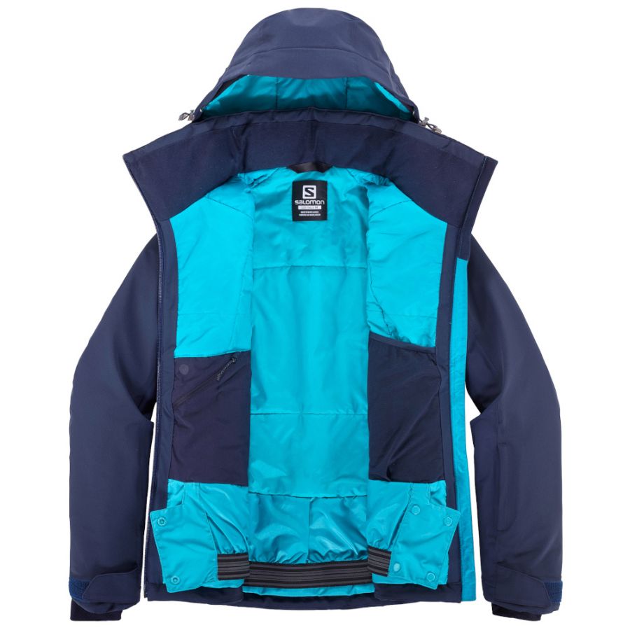 Salomon blue ski jacket Clearance