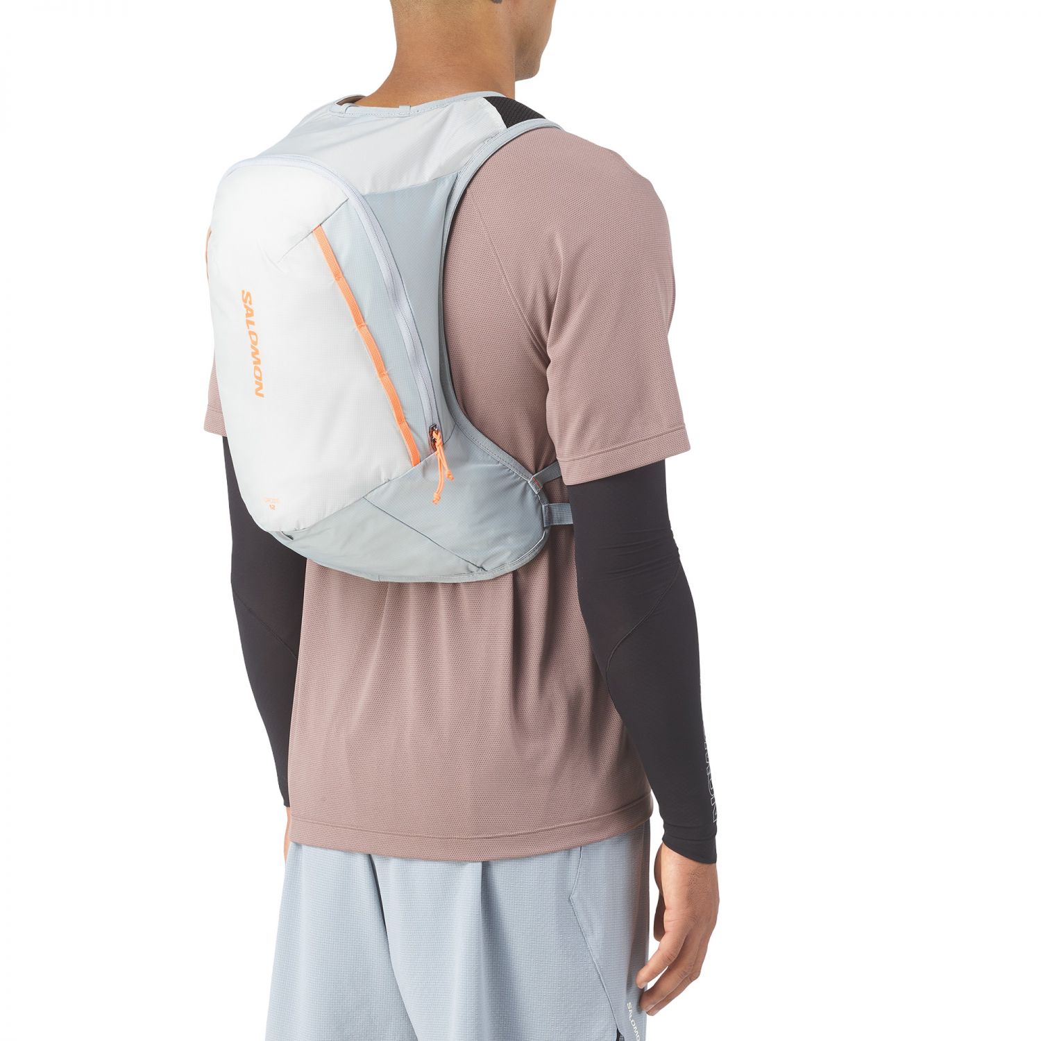 Salomon Cross 12, backpack, grey/purple