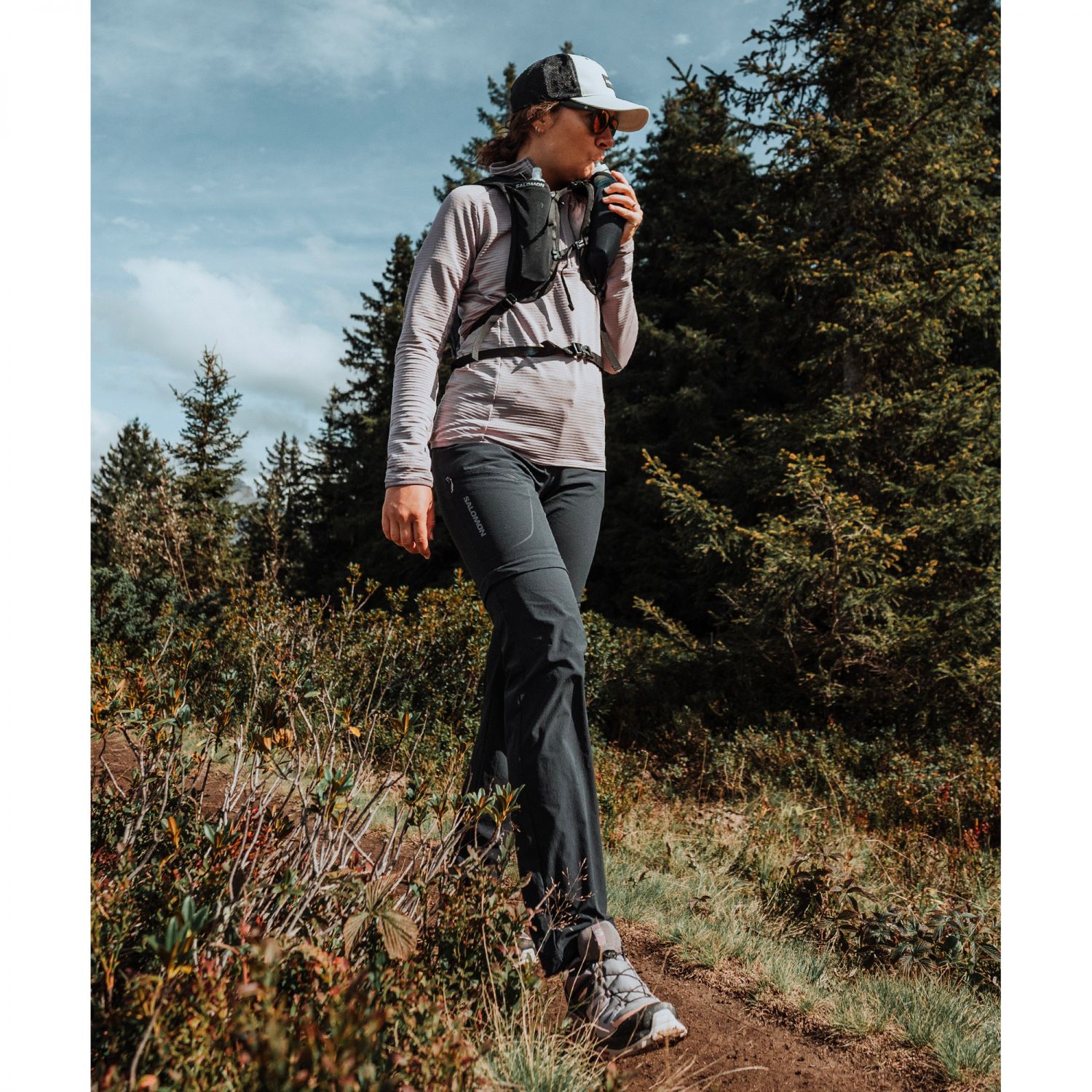 Salomon Cross 12, batoh, čierna