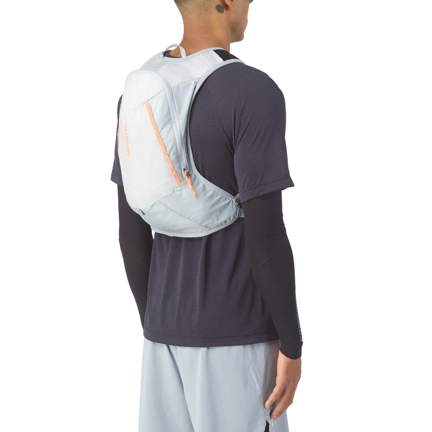 Salomon Cross 8, mochila, gris/lila