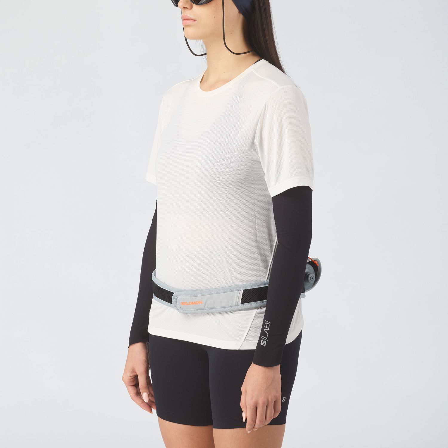 Salomon Cross Belt 1 Bottle, Laufgürtel, grau/lila