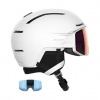 Salomon Driver Prime Sigma Plus, casco da sci con visiera, bianco